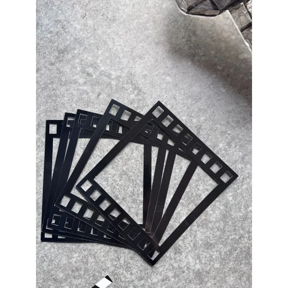 LOT: Hollywood Star Photo Booth Props 15pc Gold Stars Film Reels Clapboard Decor